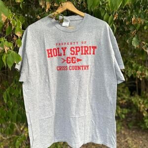 Grey, Property of The Holy Spirit, Cross Country Tee